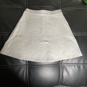 Grey Flared Skirt